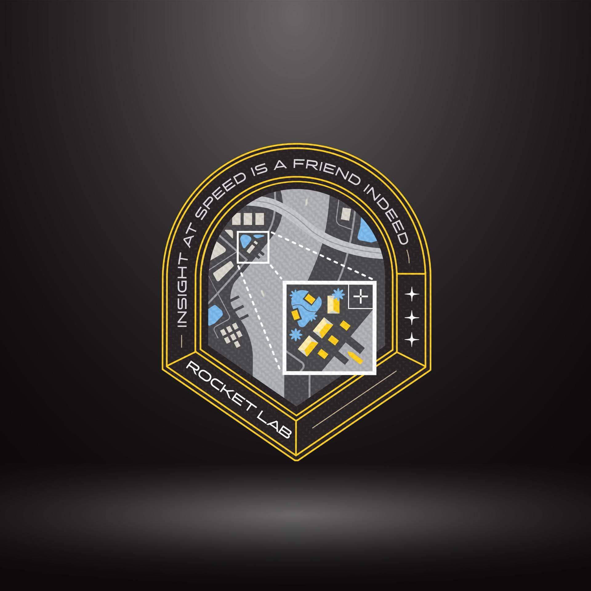 Mission patch Insight at Speed is a Friend Indeed Patch